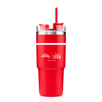 Picture of Lilly Team USA Eco Fusion 24 oz. Recycled Tumbler Red