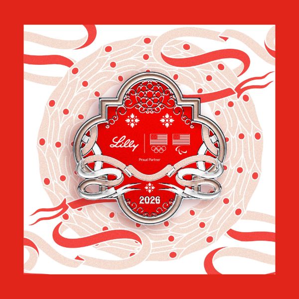 Picture of Italian Motif Commemorative Lilly x Team USA Pin