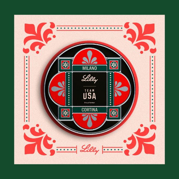 Picture of Artisan Mosaic Commemorative Lilly x Team USA Pin 